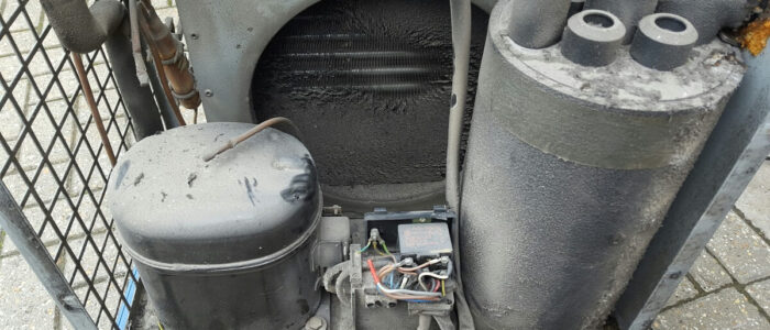 Photo of old TECO chiller prior to being serviced