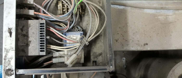 Photo of old TECO chiller prior to being serviced